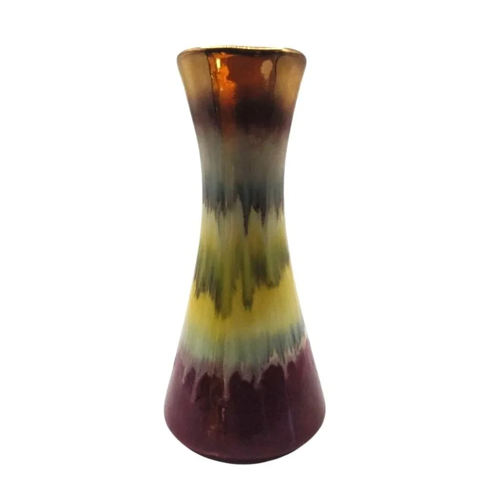 Scheurich West German Mid Century Modern Drip Glaze Ceramic Pitcher Vase - Picture 2 of 11